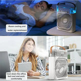 مروحة تبريد مع ثلج